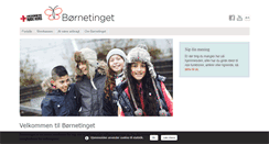 Desktop Screenshot of boernetinget.dk